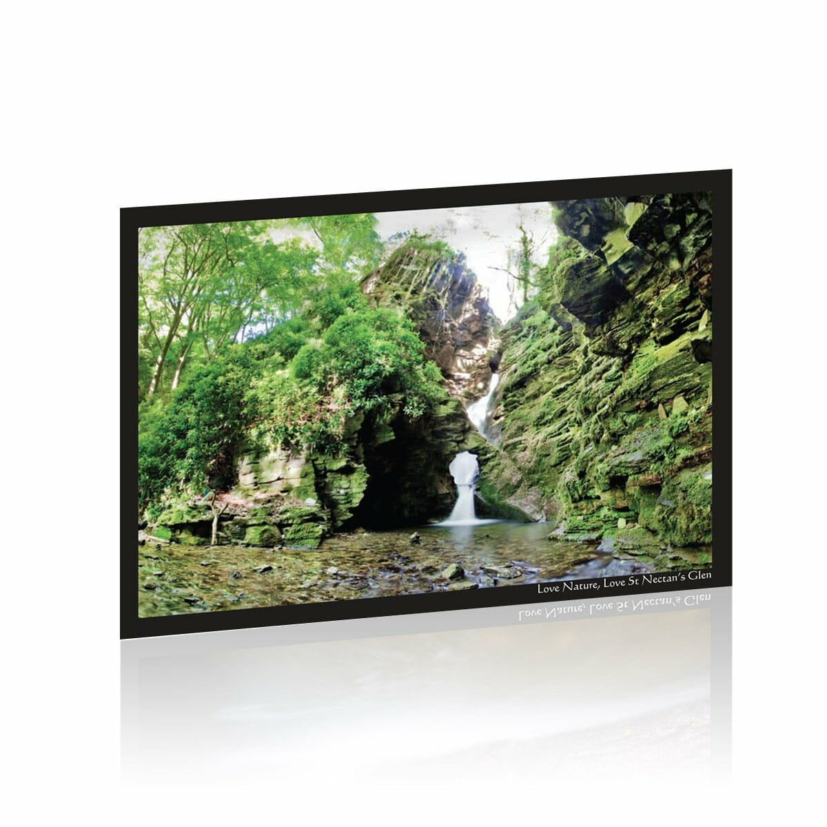 Large Art Postcard - Waterfall Landscape