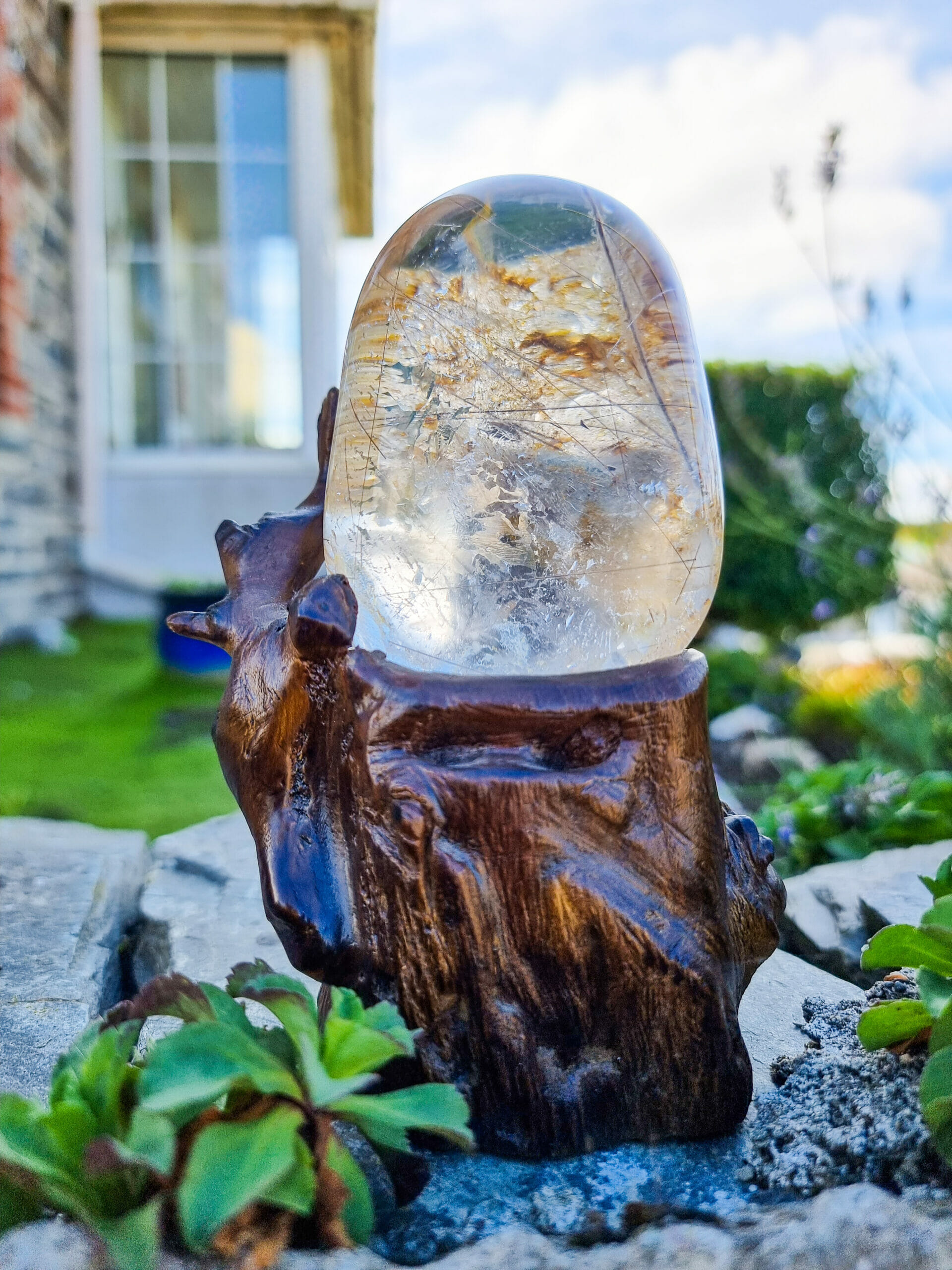 Quartz Crystal With Goethite Inclusions