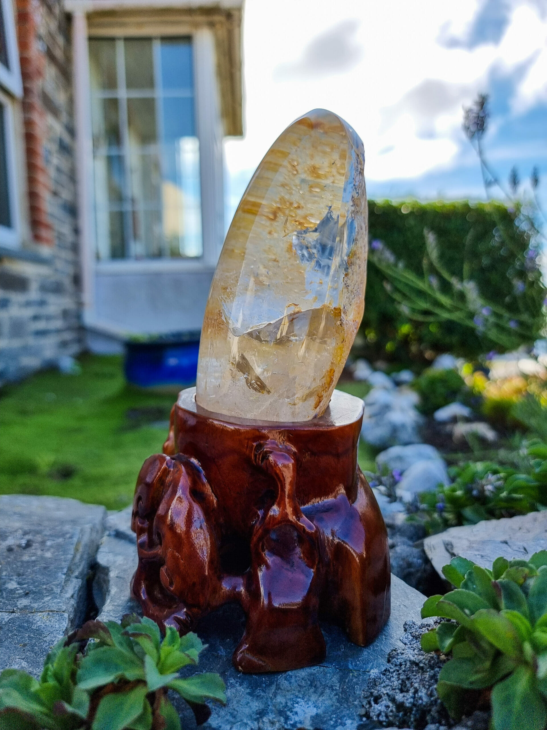 Quartz Crystal With Goethite Inclusions - Image 3