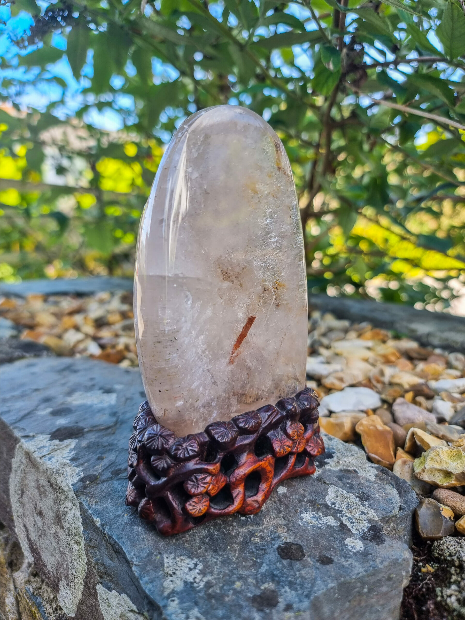 Quartz Crystal With Hematite Inclusion - Image 3