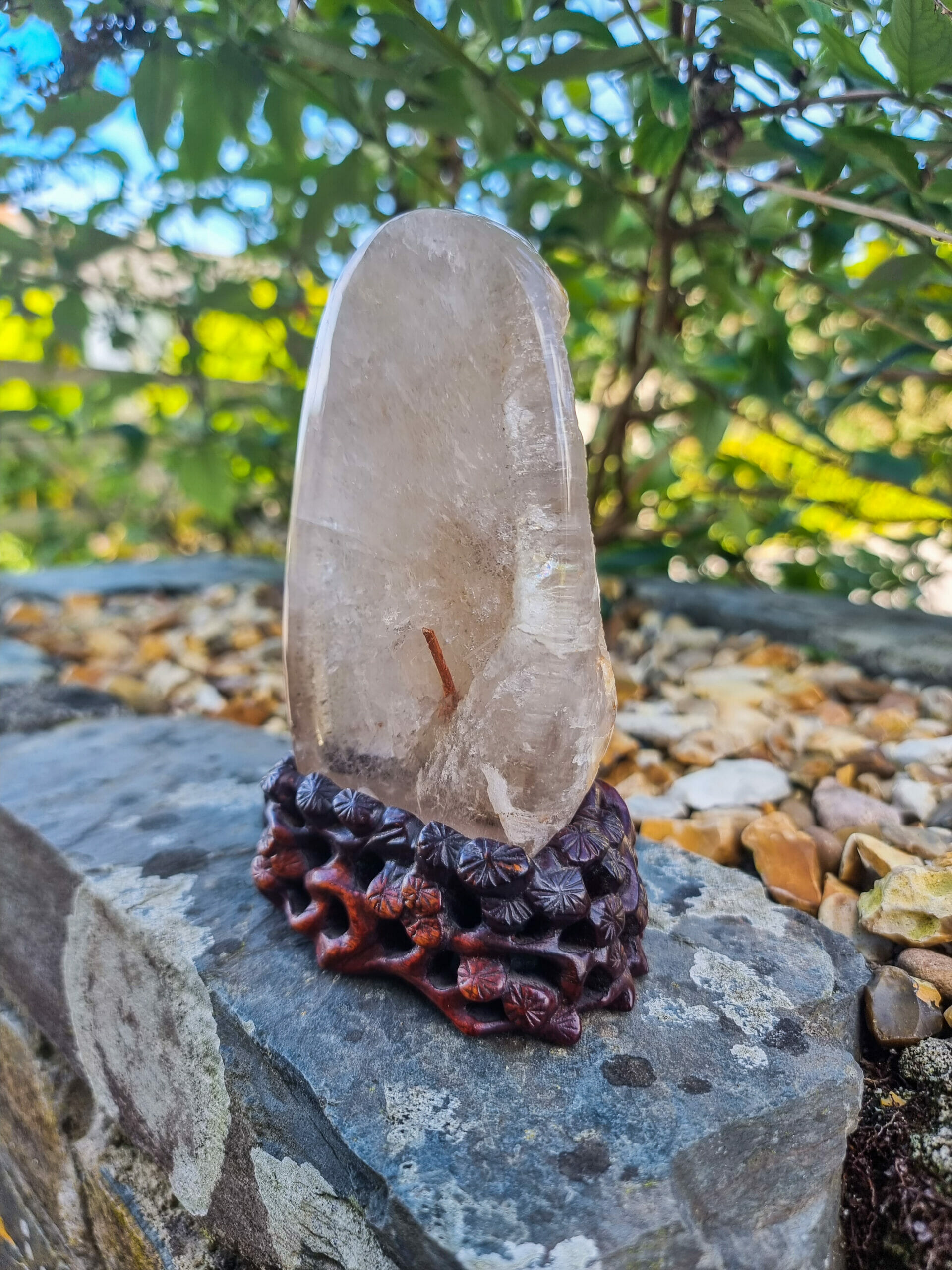 Quartz Crystal With Hematite Inclusion - Image 2