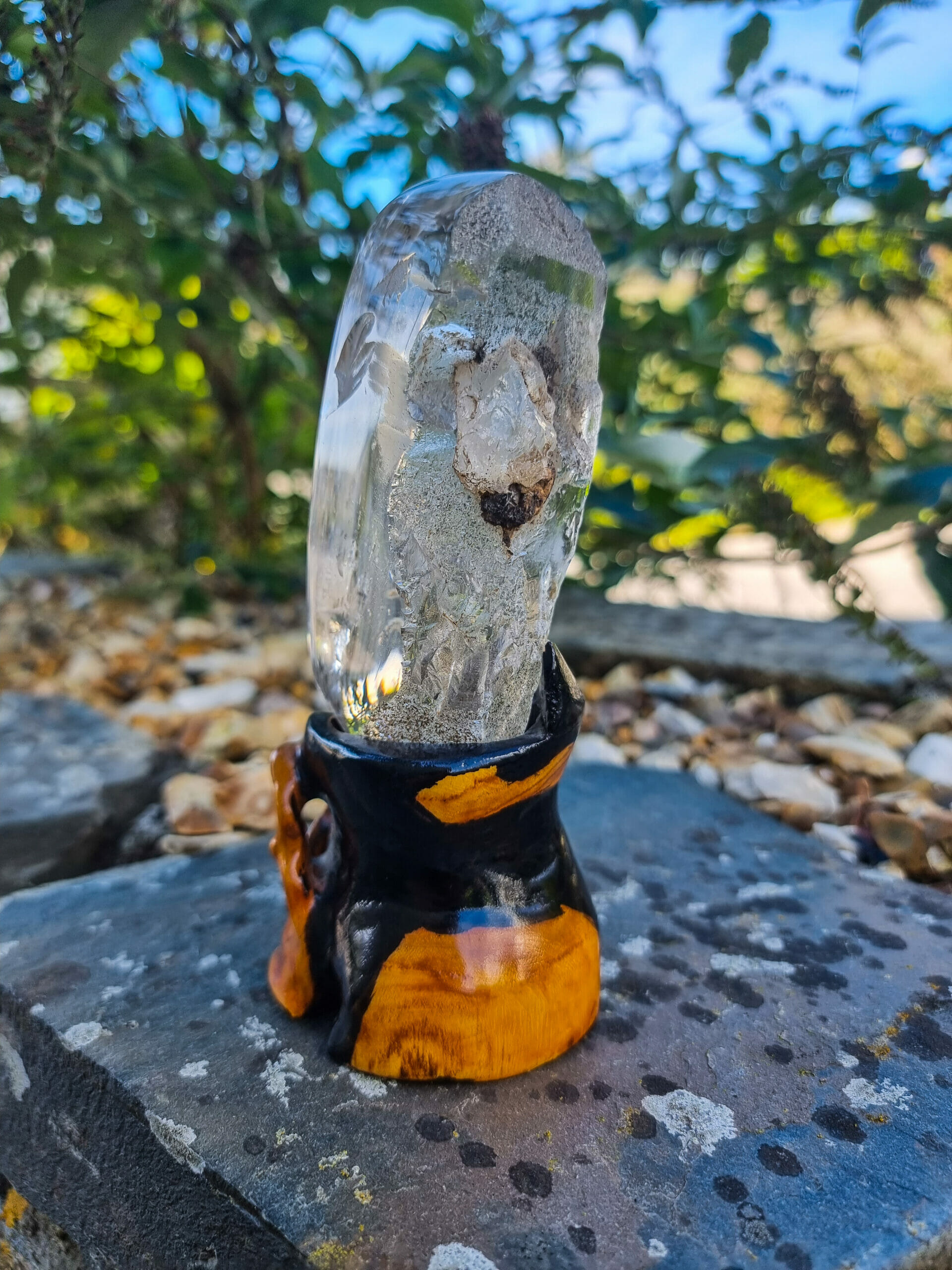 Quartz Crystal With Chlorite and Clay Inclusion - Image 5