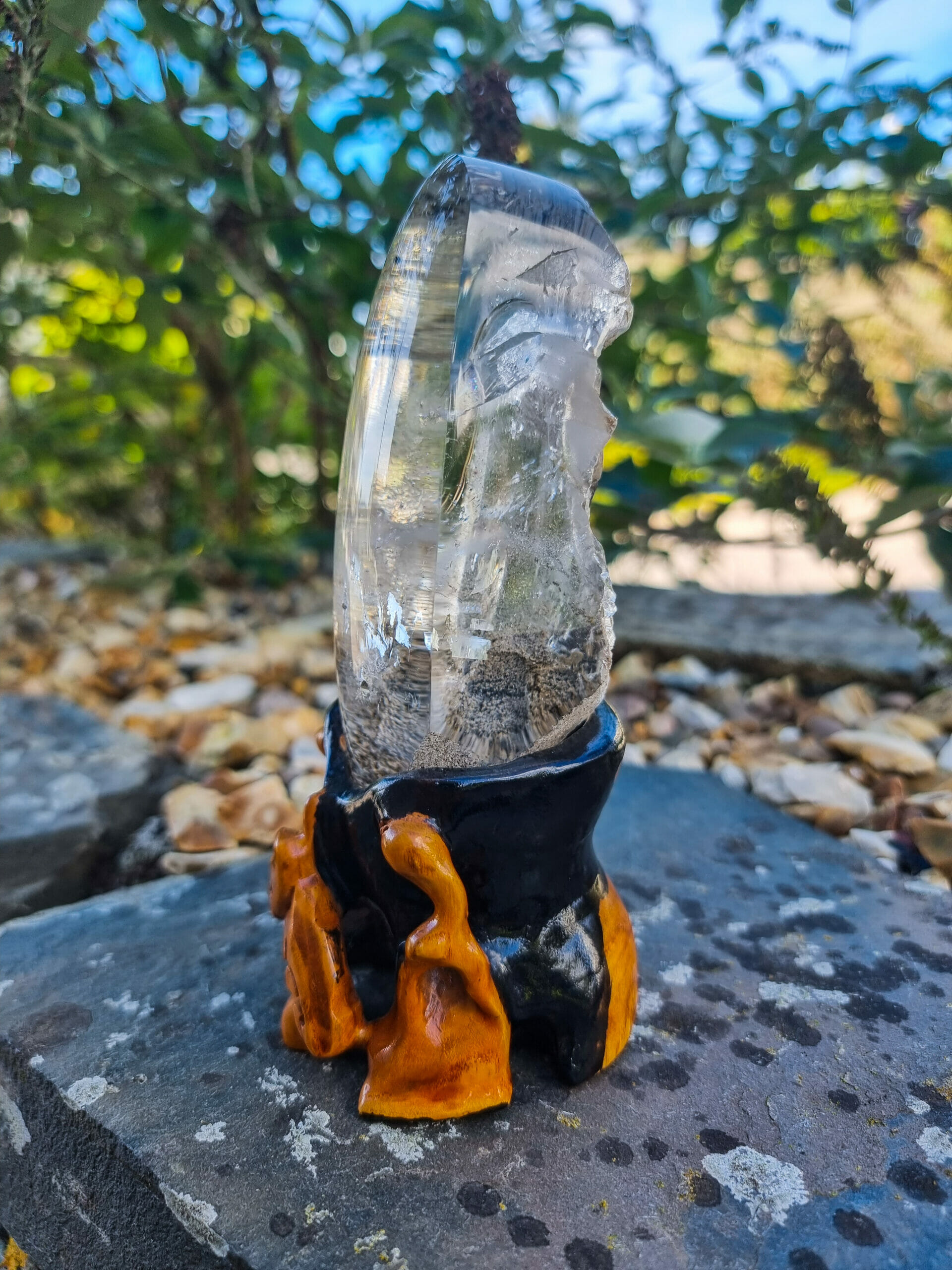 Quartz Crystal With Chlorite and Clay Inclusion - Image 2