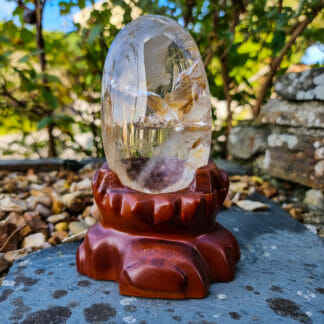 Quartz Crystal With Goethite Inclusion