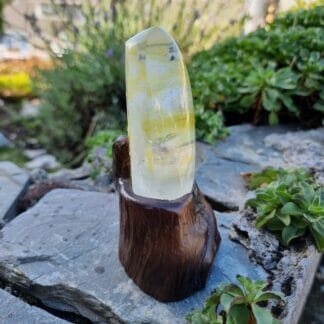 Quartz Crystal With Hematite Inclusions