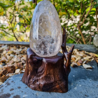 Quartz Crystal With Crystalline Fissure Inclusions