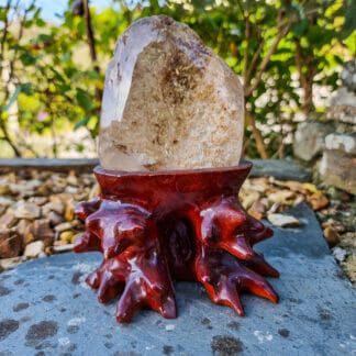 Quartz Crystal With Clay Mineral Inclusions