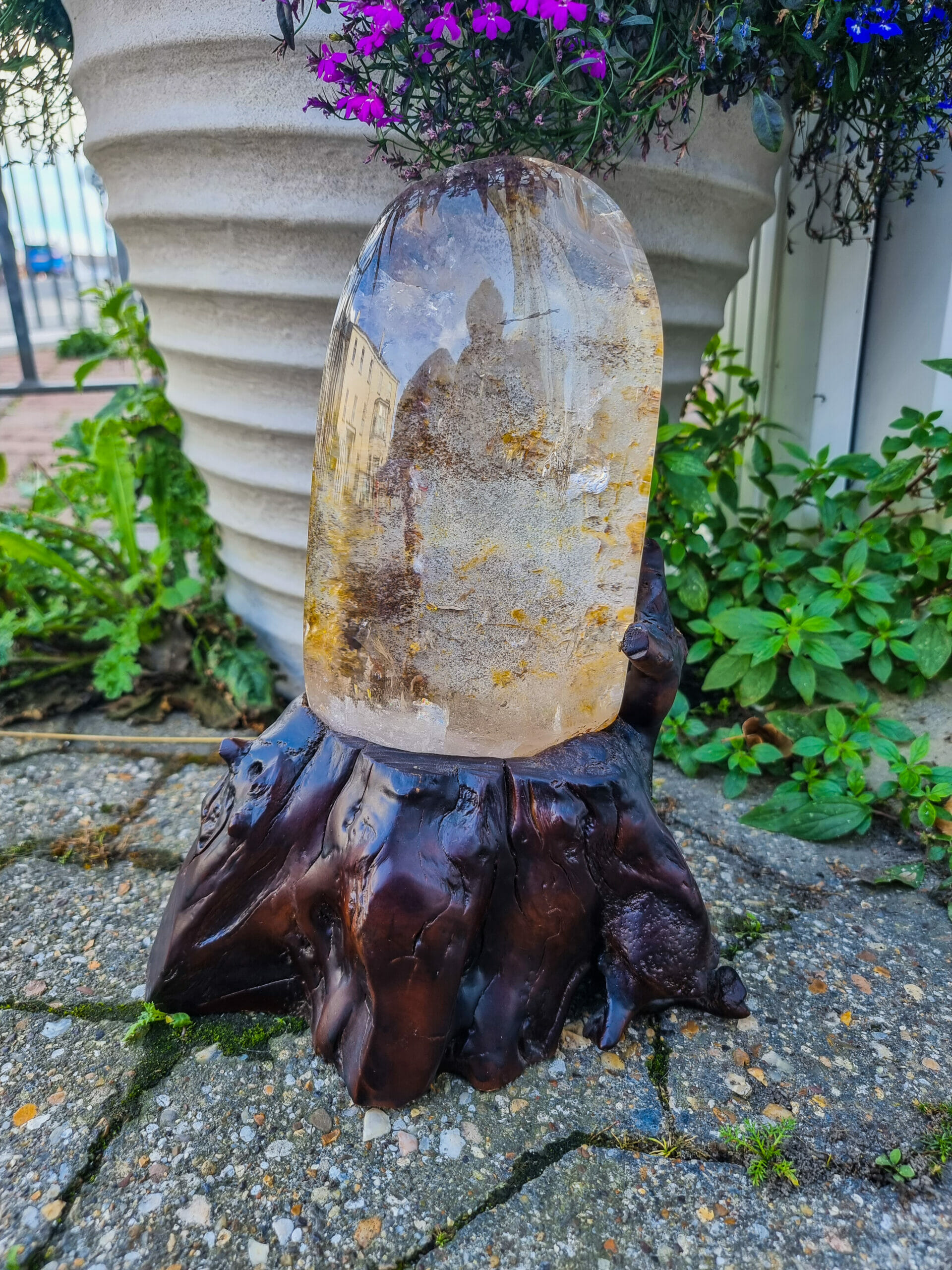 Angel Phantom Quartz Crystal (With Stand)
