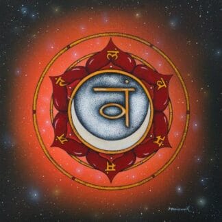 Sacral Chakra poster print 24cm x 24cm