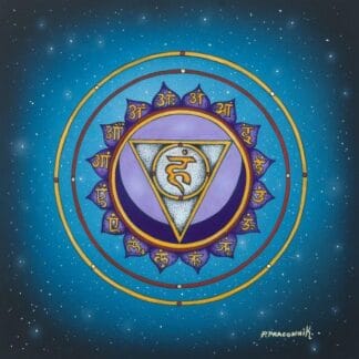 Throat Chakra poster print 24cm x 24cm