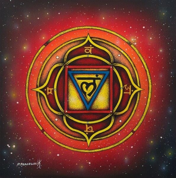 Root Chakra poster print 40cm x 40cm